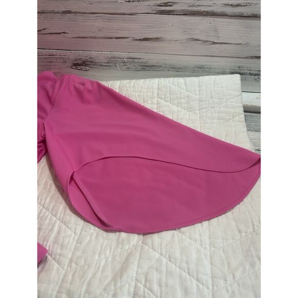 Jude Connally Daniella Top women Medium Hot Pink V-Neck Tunic Top Shirt Blouse - Picture 10 of 10